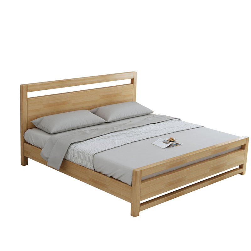 富和美(BNF)床实木床办公接待床实木床床54(床垫选配)木质床高清大图