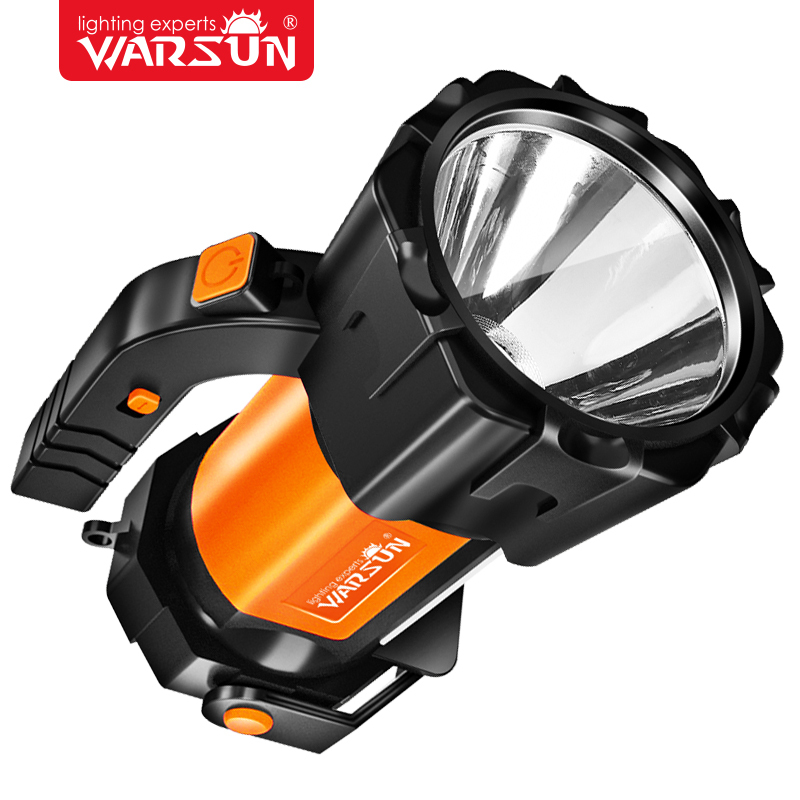 沃尔森 Warsun H771手电筒LED强光可充电超亮多功能手提探照灯家用巡逻矿灯