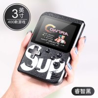 今睿SUP掌上游戏机超级双人玛丽怀旧款老式神奇宝贝马里奥gameboy复古小孩儿童益智玩具童年俄罗斯方块掌机双人黑色