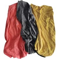 TRW 工业擦机抹布 花色擦机布 吸水吸油棉布 杂色擦机布 25kg/包
