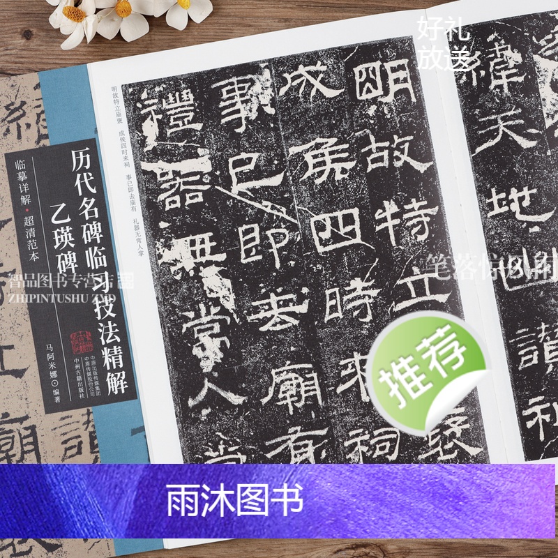 [正版]乙瑛碑 历代名碑临习技法精解 原碑全文隶书毛笔字帖临摹详解超清范本附简体旁注 隶书入门教程基本笔画间架结构临摹高清大图