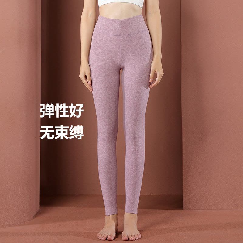 炫彩德绒秋裤女士高腰收腹加长护膝保暖裤女款内穿秋冬显瘦打底裤图片