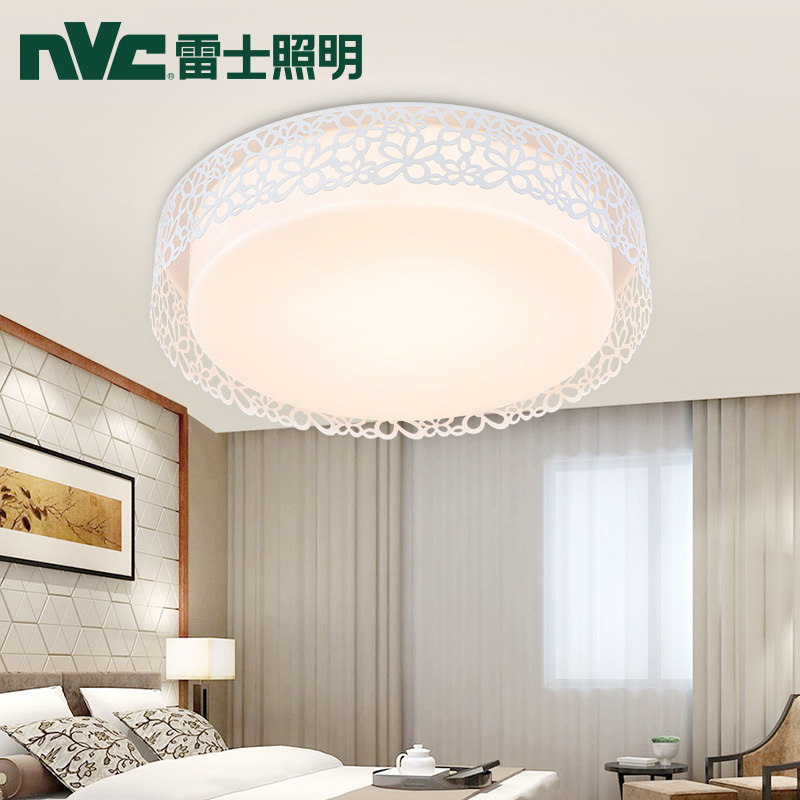 雷士照明(NVC)LED吸顶灯客厅灯卧室灯书房灯饰灯具简约现代亚克力18瓦双色光源 适用面积8-15平米