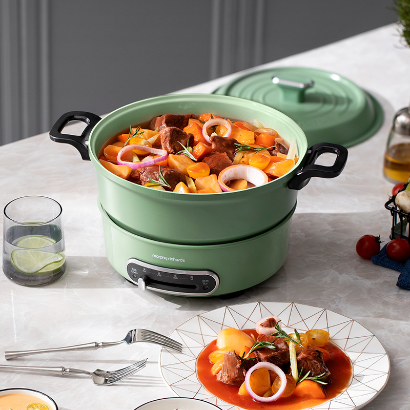 摩飞MR9087电火锅3L绿色(单位:台)高清大图