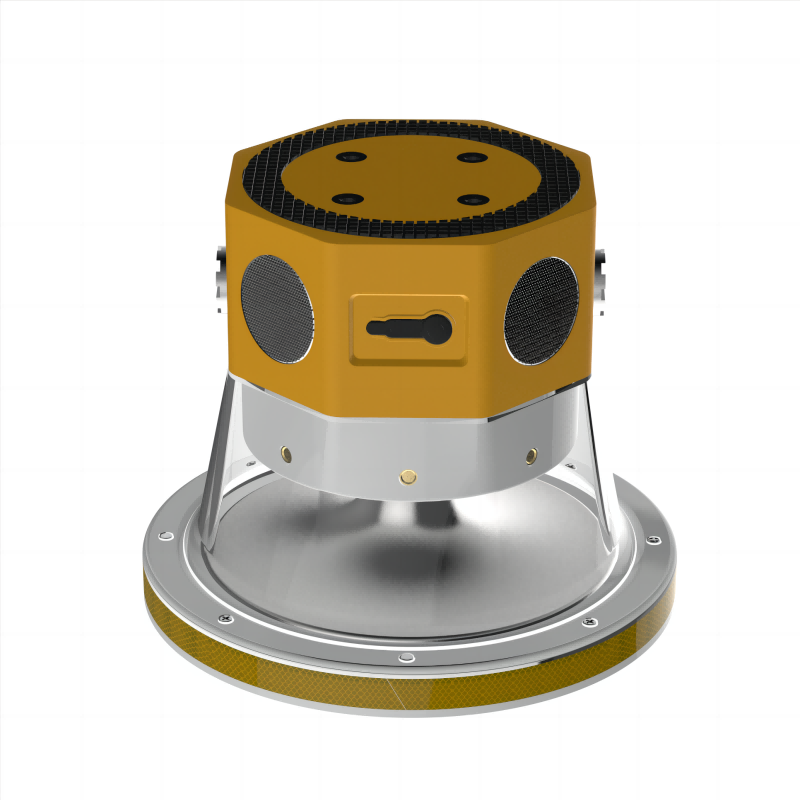 华燏 HY-BZD1060 3.7V 0.5W IP66 0.3Hz LED 太阳能声光警示灯(计价单位:盏)黄色高清大图