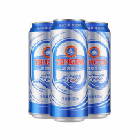 青岛啤酒(TSINGTAO) 欢动啤酒7度 500ml*12罐*2箱 官方直营(ZJ)