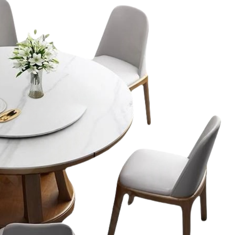 鑫龙都 餐桌 一桌六椅 1.3米 套高清大图