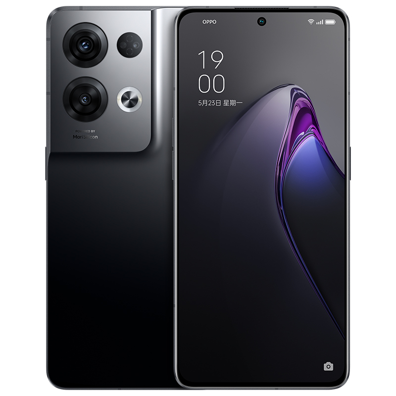 [原封]OPPO Reno8 Pro+ 12GB+256GB 暗涌黑 天玑8100MAX芯片 80W超级闪充 5000W高清主摄 5G全网通手机