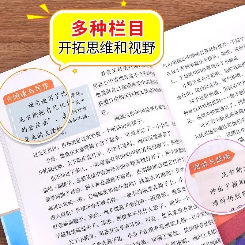 鲁滨逊漂流记 [正版]骑鹅旅行记原著完整版 六年级下册课外书的经典书目快乐读书吧6下人民北京教育出版社米尔斯尼尔斯企鹅历