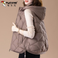 啄木鸟女士羽绒棉马甲女冬季2024新款妈妈洋气减龄轻薄款保暖马减