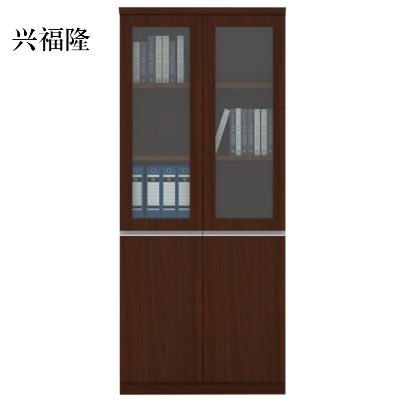 兴福隆办公室文件柜书柜木质档案柜背景柜900*400*2000mm[工厂现做 7天内发货]