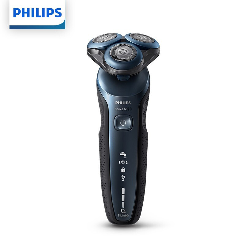 飞利浦(PHILIPS)男士电动剃须刀干湿双剃智能动力调节剃胡刀胡须刀刮胡刀智感新科技微珠舒适圈 亲肤新6系 S6688
