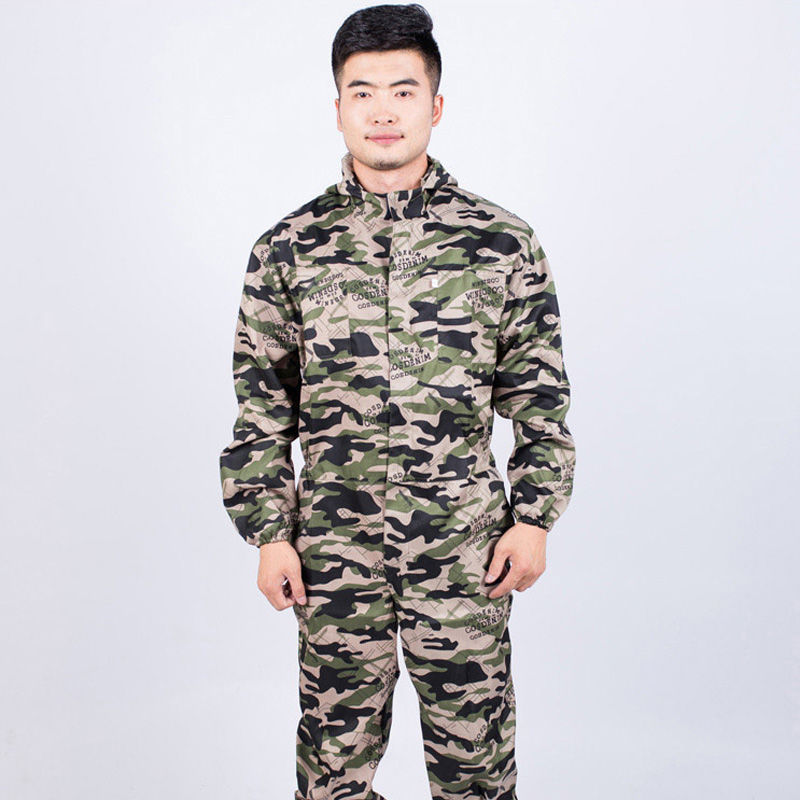 迷彩色连体 夏季薄款43 165/84a 夏季薄款连体工作服成人喷漆机修防护