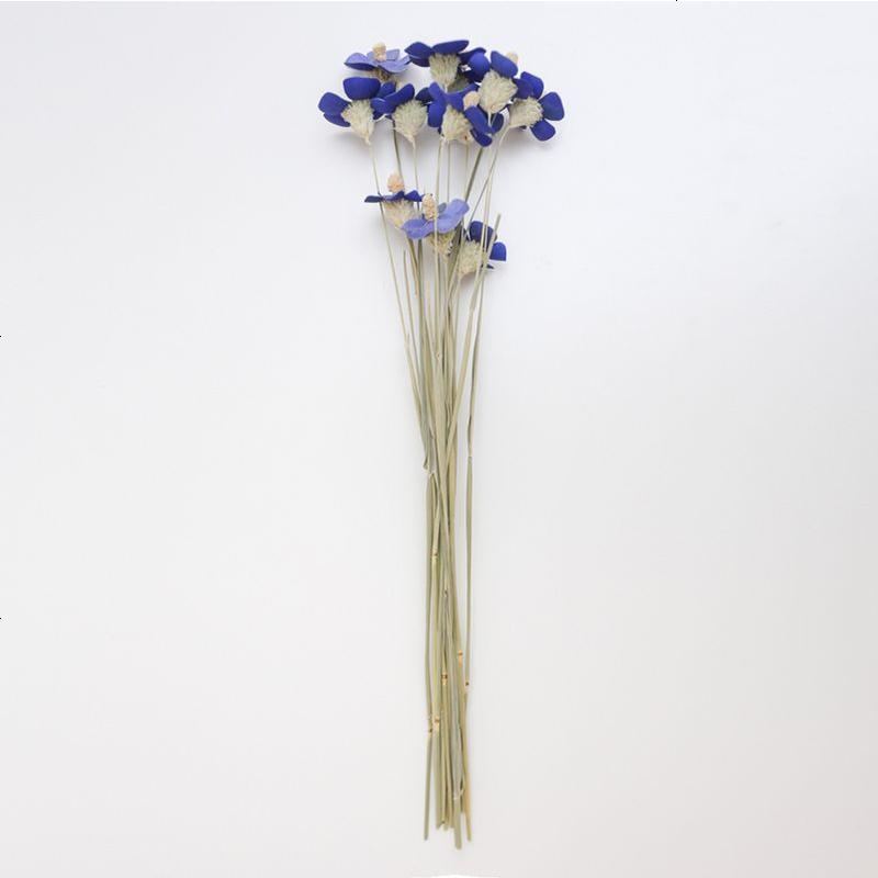 紫罗兰干花花束北欧风装饰干花花束家居摆设干花diy干花混合式浅蓝一