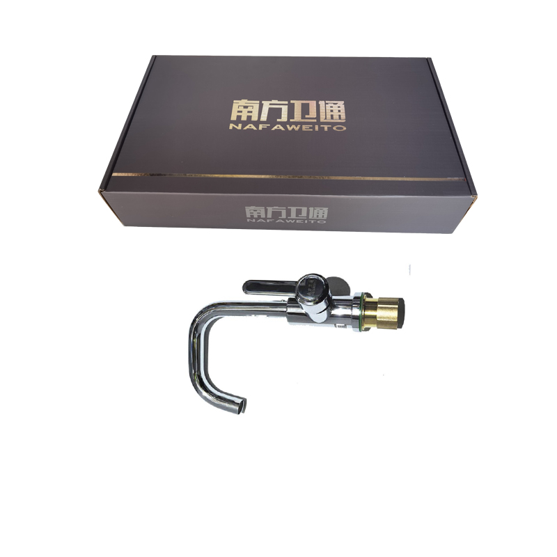南方卫通 冷热混合水龙头 电镀304菜盆小七字-5212 水龙头+2根60cm软管 NF-029 个高清大图
