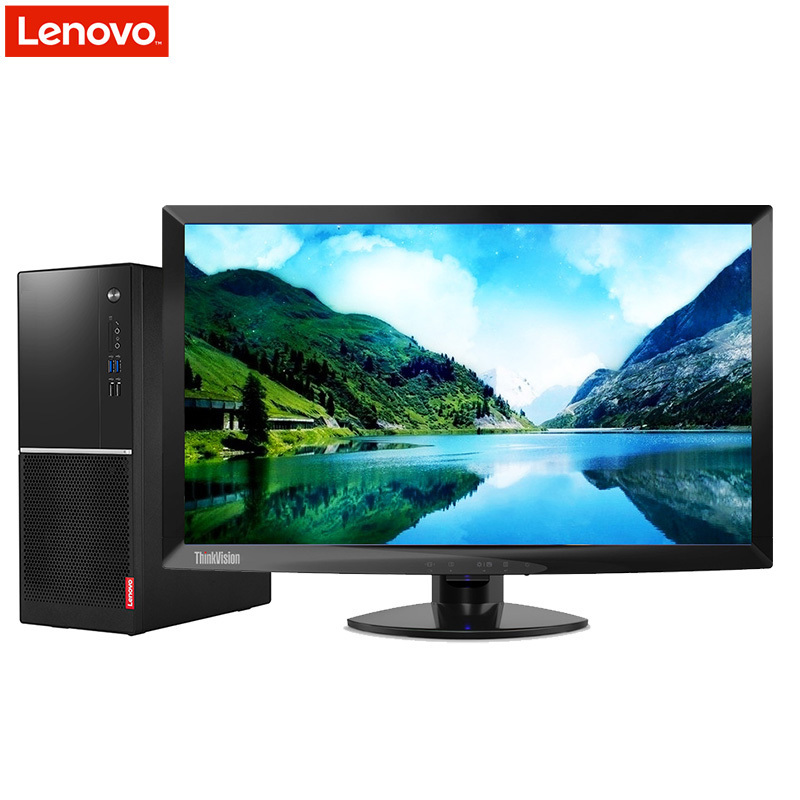 联想(Lenovo)扬天M6200r 商用台式电脑 23.6英寸屏（I3-7100 4GB 1TB 无光驱 W10H）
