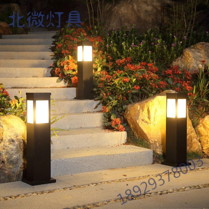 太阳能草坪灯户外防水庭院灯花园灯地灯方形景观灯led小区矮路灯奥本