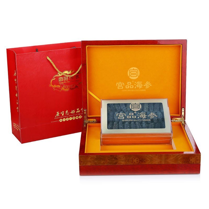 [门店同城可4小时达]宫品M8精选有机淡干海参40-60只500g礼盒装 生鲜海鲜水产高清大图