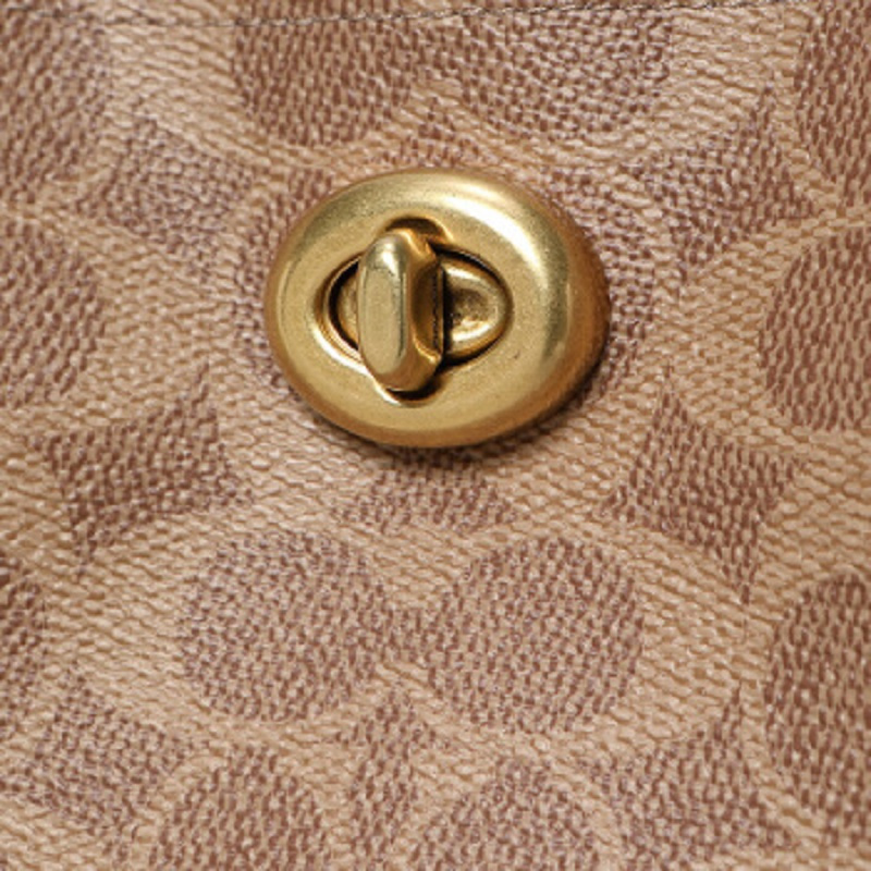 Coach 蔻驰 女士棕色印花图案手提包水桶包 89003B4NQ4