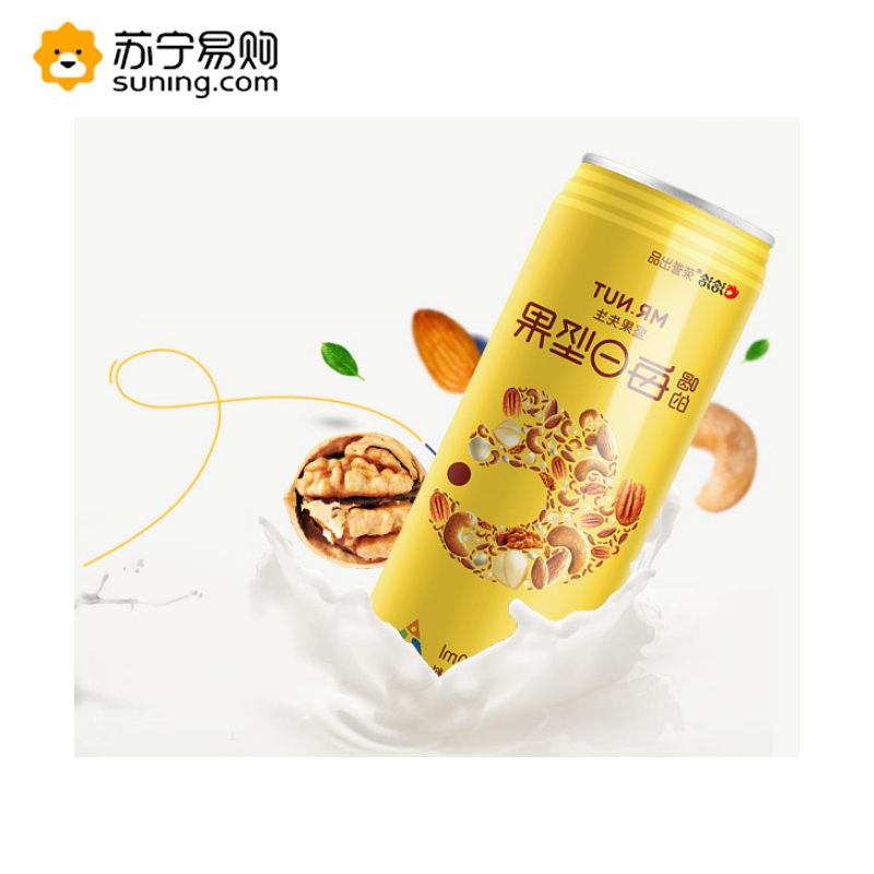 坚果饮料 饮品坚果先生坚果乳植物蛋白饮料240ml*12罐(新老包装) SZ