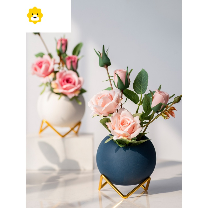 创意装饰品摆设客厅房间布置电视柜桌面茶几假花艺北欧家居小摆件