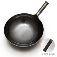 臻三环 章丘铁锅直营旗舰手工锻打 无涂层不易粘锅炒锅手打纯铁锅一环宗师 古法原色32cm