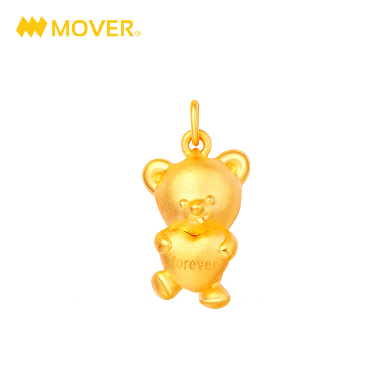 《奇萌泰迪》正版授权 Mover魔吻 奇萌泰迪真爱系列泰迪Forever硬金吊坠