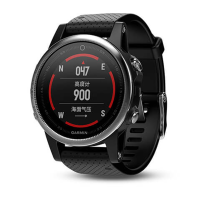 GARMIN佳明fenix飞耐时5S 心率GPS登山游泳户外跑步运动100m防水功能手表蓝牙（5S中文银黑普通）