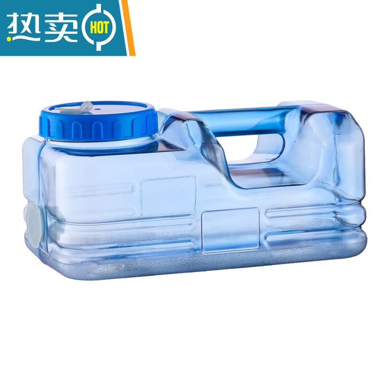 敬平矮水桶方形10升矿泉水桶泡茶专用桶小号宽口家用纯净储水罐车载 5.5L 蘑菇桶高清大图