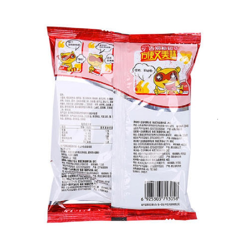 统一 小浣熊香辣蟹味干脆面50g/袋高清大图