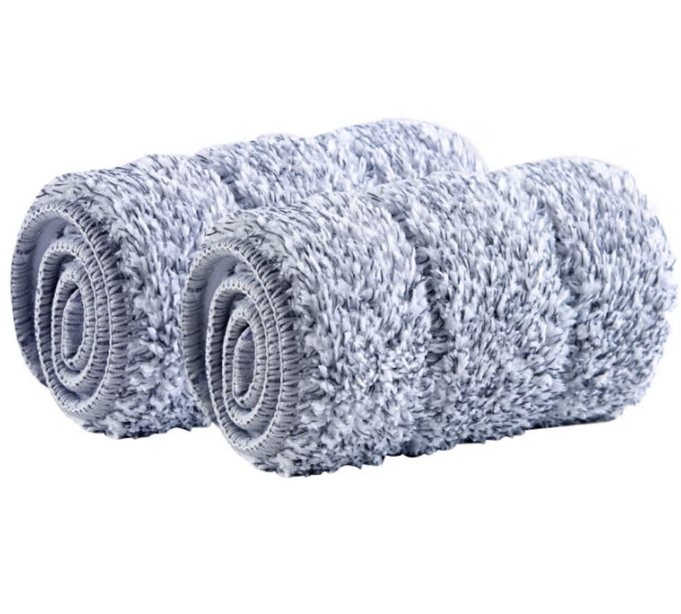 五月花 刮刮桶免手洗平板拖把配件 干湿两用拖布 家用墩布网红懒人地拖 配布2块