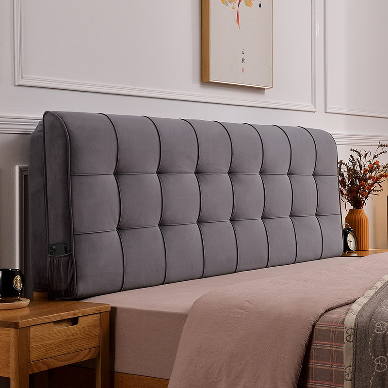 免洗床头罩北欧自粘靠背床头软包双人榻榻米皮革靠垫实木床靠垫定制