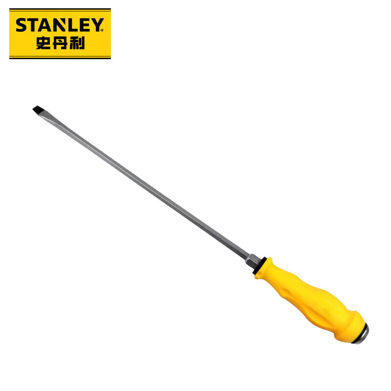 史丹利(STANLEY)一字加力通体螺丝批螺丝刀改锥起子加力通体敲击冲击带磁性 61-895-23 (8x300mm)