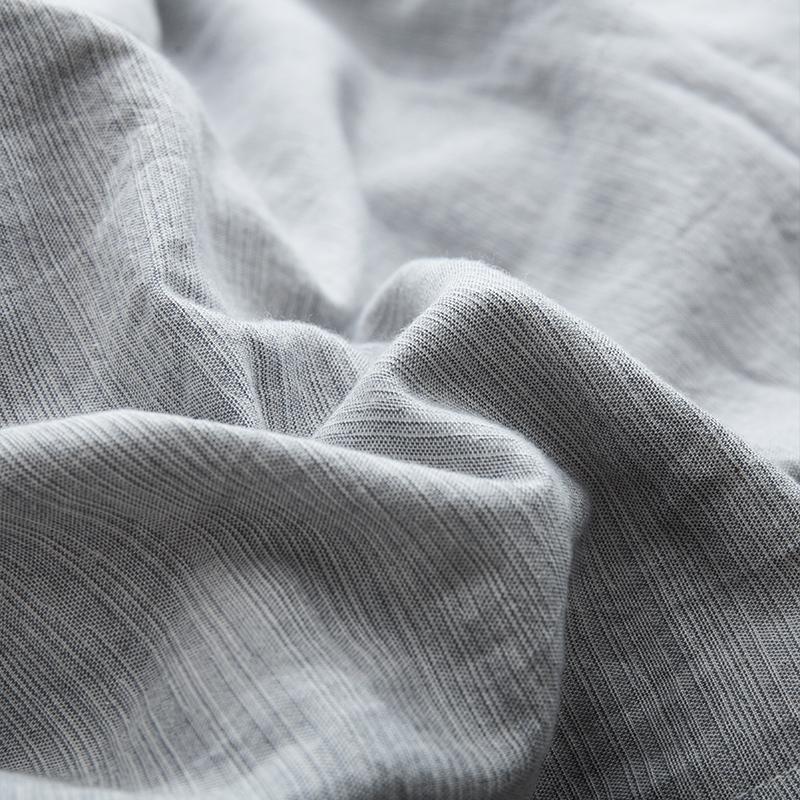 家柏饰(CORATED)夏天水洗棉枕套一对装全棉双人枕头套全棉加厚单人枕用整头枕芯套