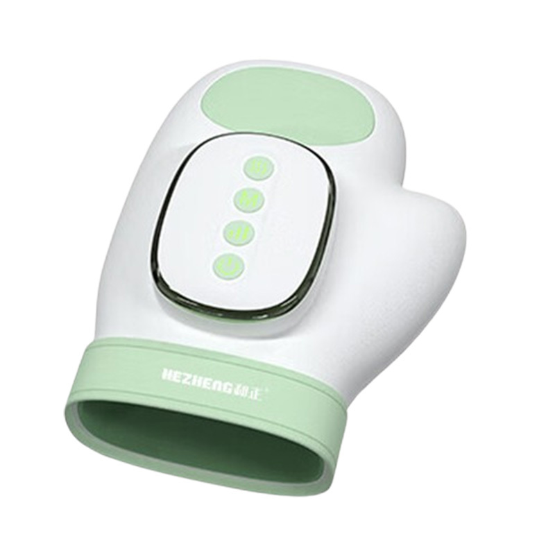 和正手部按摩器分区分指全手掌放松气囊按摩暖敷绿色HZ-M2