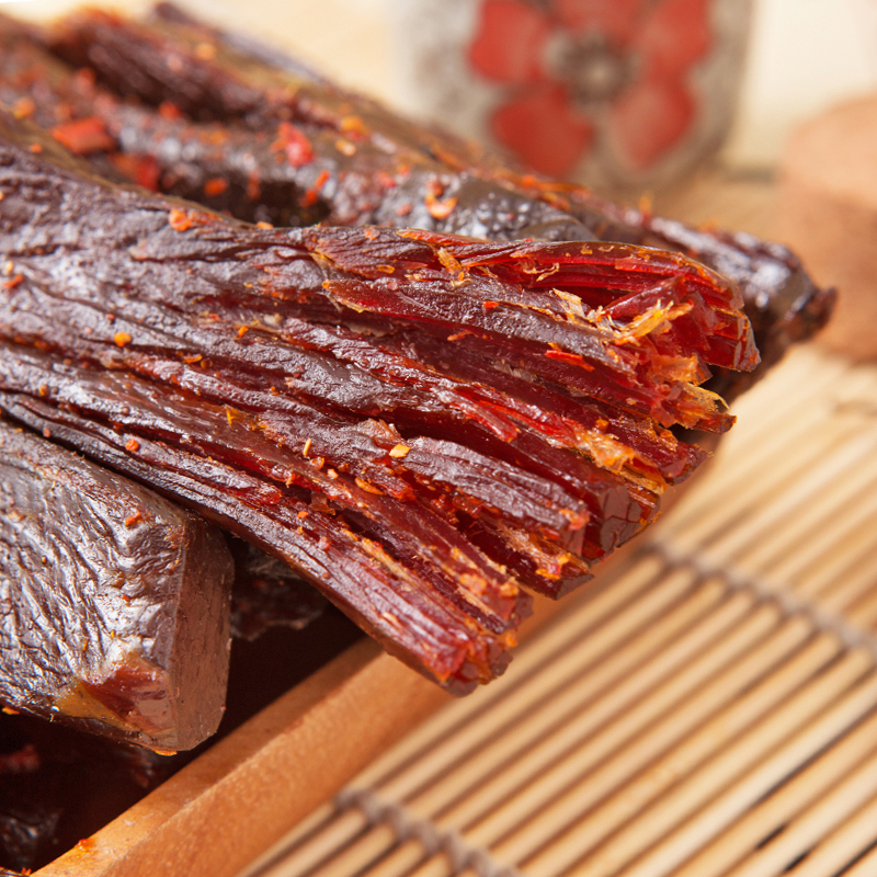 遛洋狗手撕牛肉500g散装称重四川成都特产五香麻辣牛肉干零食半斤