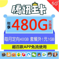 联通卡 腾讯大王卡电话卡手机卡手机号联通流量卡全国不限量流量卡4g全国纯流量卡上网纯流量王卡0月租无限流量卡不限速