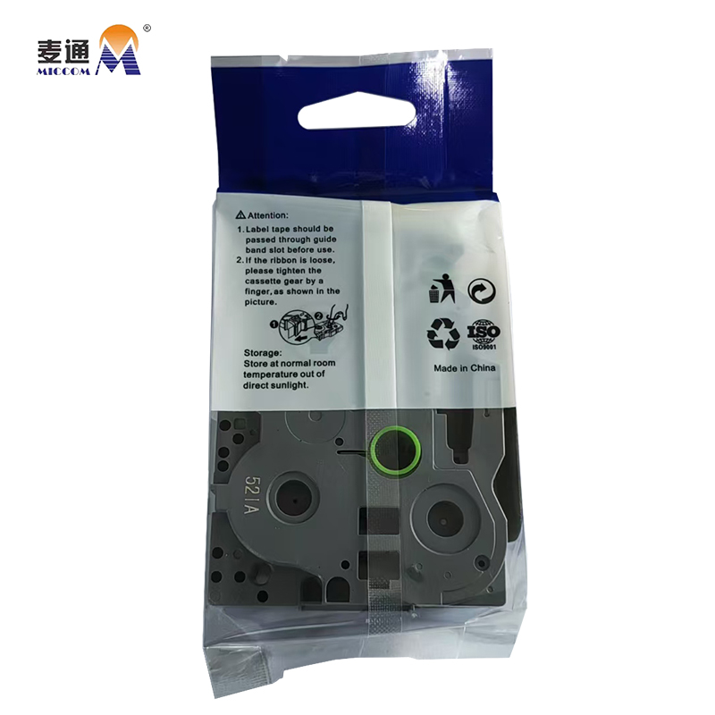 麦通 标签色带 适用兄弟标签机 黄底黑字18mm /个高清大图