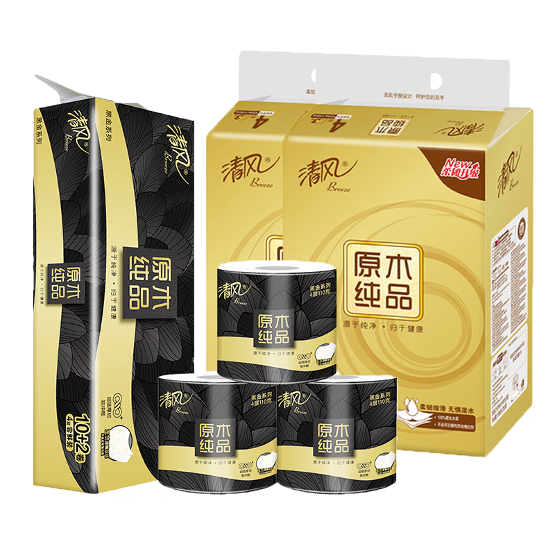 清风 纸品组合3(抽纸+卷纸组合)G008056*2 51004932高清大图
