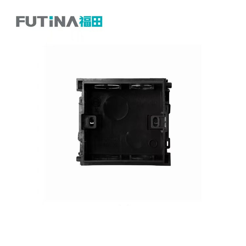 福田 86型暗装底盒 墙开暗盒墙壁面板86型通用暗盒接线盒 A1-黑色 单位:个高清大图