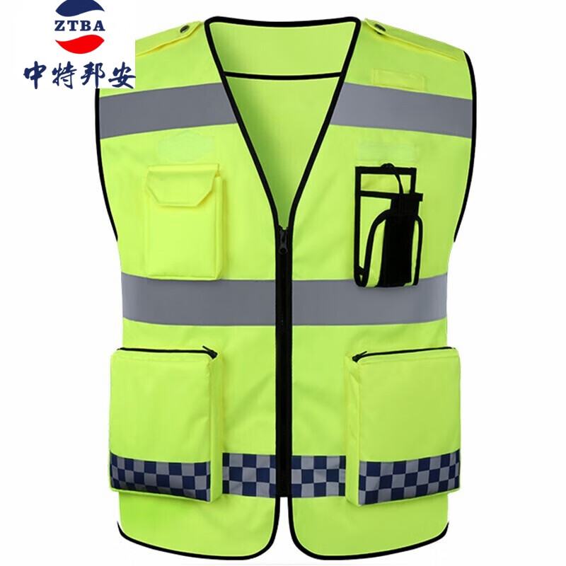 反光背心 中特邦安 100 网布 荧光绿 2XL