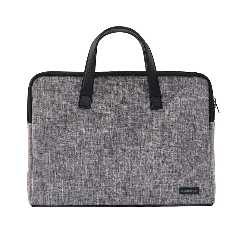 齐心 ZA0008 商务公文包 手提 纵横灰 单个装