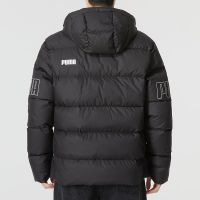 彪马(PUMA)羽绒服男装新款加厚保暖羽绒外套防风防寒连帽羽绒服676032-01 ZP