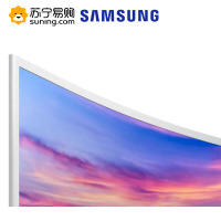 三星 C32F395FWC白色 32电脑曲面显示器 台式hdmi液晶屏幕 吃鸡游戏31.5英寸A广视角低蓝光1800R曲率 HDMI全高清电脑显示屏幕 可壁挂