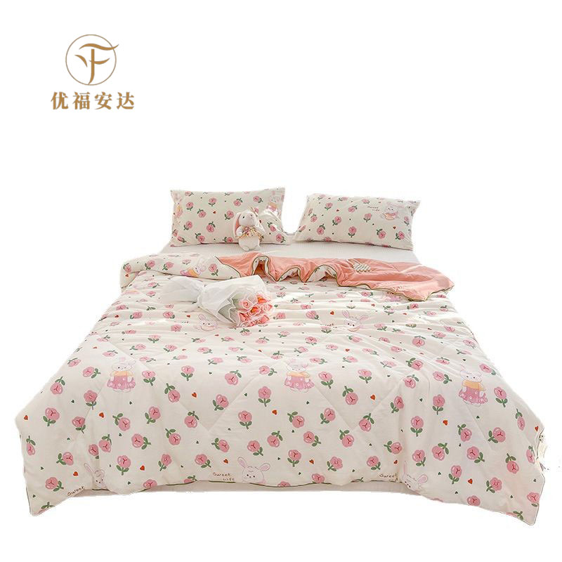 优福安达水洗双层纱大豆纤维夏被 BZ2025030006 /张高清大图