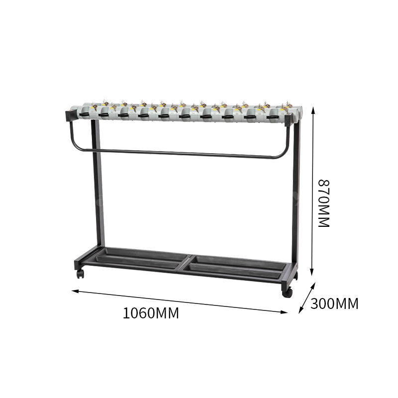 翌嘉YJ4122866 雨伞架大容量伞架商用酒店铁艺含锁雨伞收纳架 20头高清大图