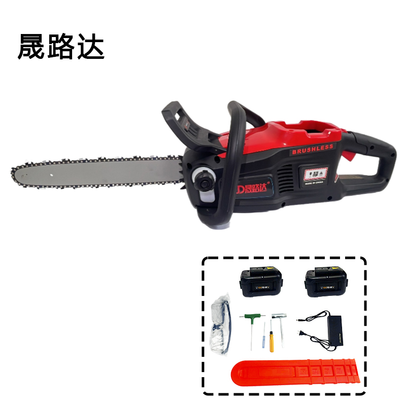 晟路达锂电电锯18寸42V SL-DJ18 5AH42V两电一充 台