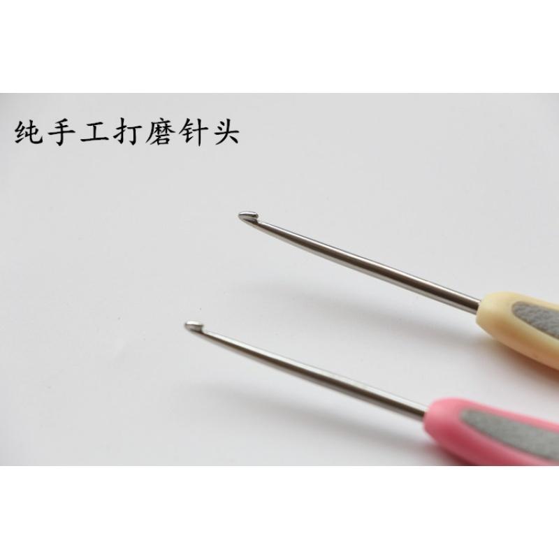 潮州前陇钩针手工打磨软柄防滑勾针编织钩织毛线毛衣工具套装