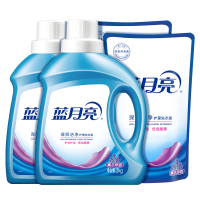 蓝月亮 深层洁净洗衣液套装 薰衣草香 瓶装2kg*2+袋装1kg*2