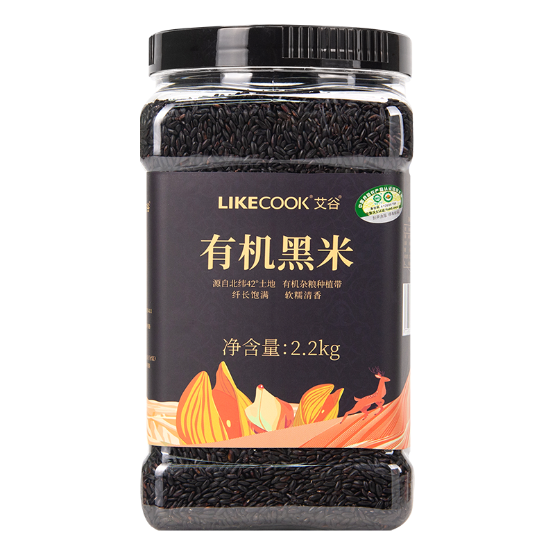 艾谷 有机黑米-2.2kg